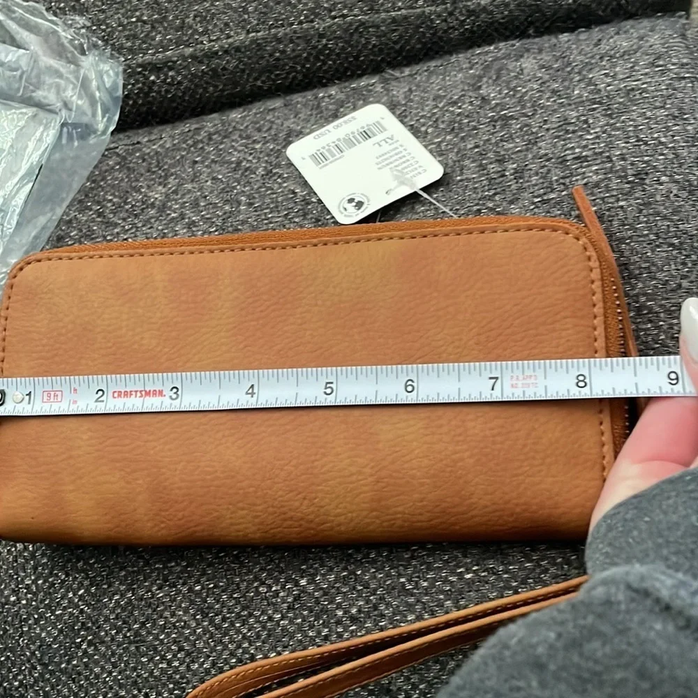 NWT free people distressed vegan wallet/wristlet
